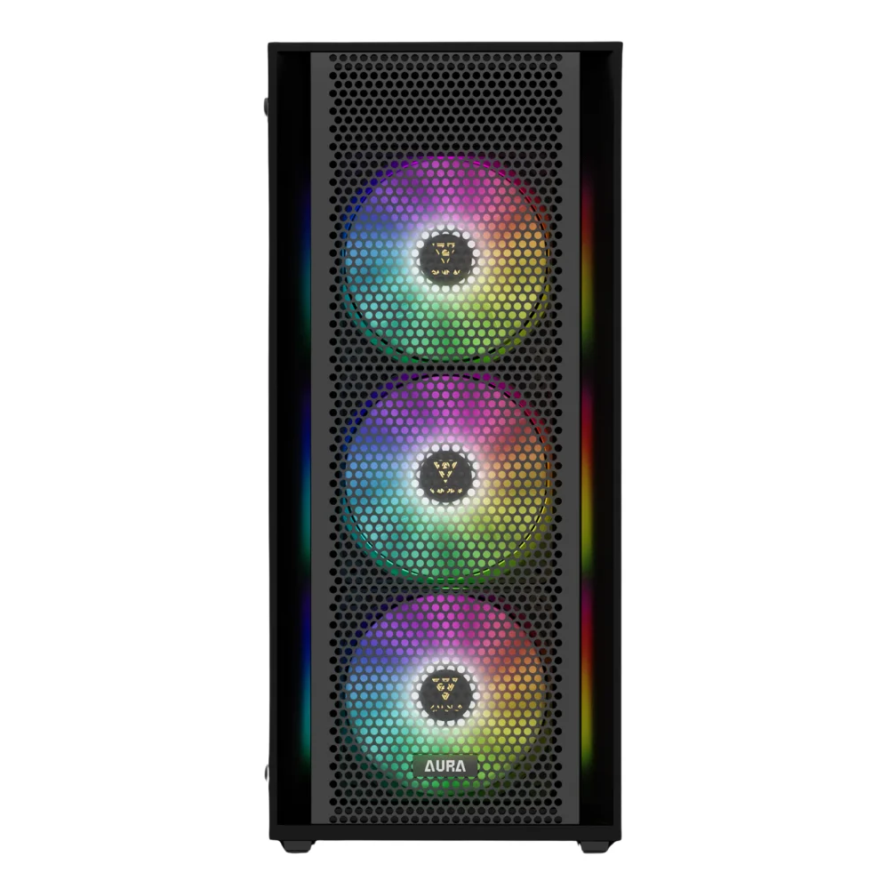 Imagem 4 de 5 do produto Gabinete Gamer Mid Tower 4 Fan ARGB Gamdias Aura Gc2 Elite ARGB Preto