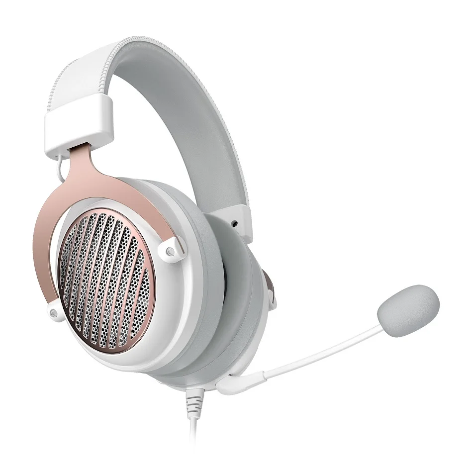 Imagem 3 de 5 do produto Headset Gamer Redragon Luna Lunar White Open Back 53mm 30000hz - H540w