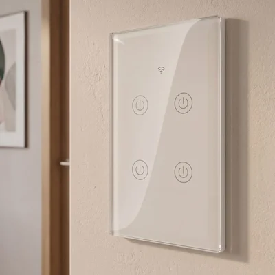 Interruptor Inteligente Tuya Touch Wifi 4 Teclas T4us