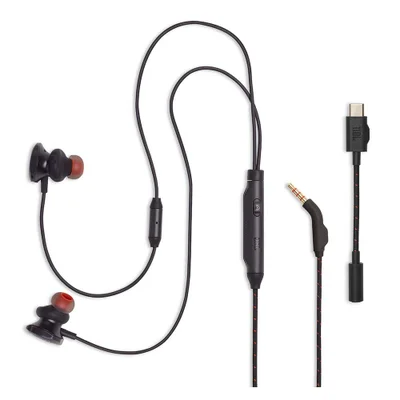 Fone De Ouvido Jbl Quantum 50c In Ear Preto - Lqtum50cblk N/a