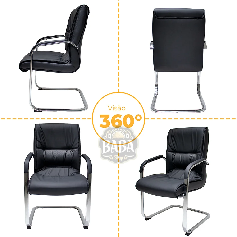 Cadeira Fixa Escritório Home Office Consultório