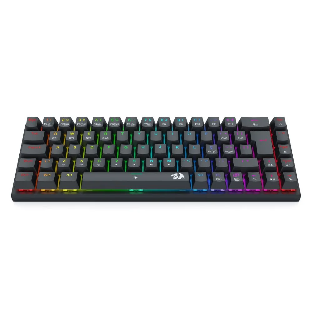 Imagem 4 de 5 do produto Teclado Mecanico Gamer Ryze Pro RGB Wireless Switch Brown Redragon K633RGB-pro Preto