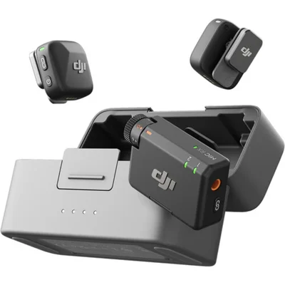 Microfone Dji Mic Mini Sem Fio 2 Pessoas Para Câmera E Smartphone (2 Tx + 1 Rx)