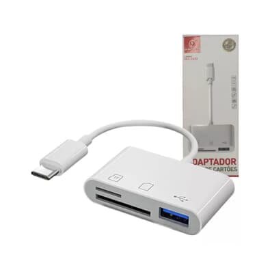 Adaptador Tipo-c Kapbom Ka-1532 3 Em 1 Tf/sd/usb