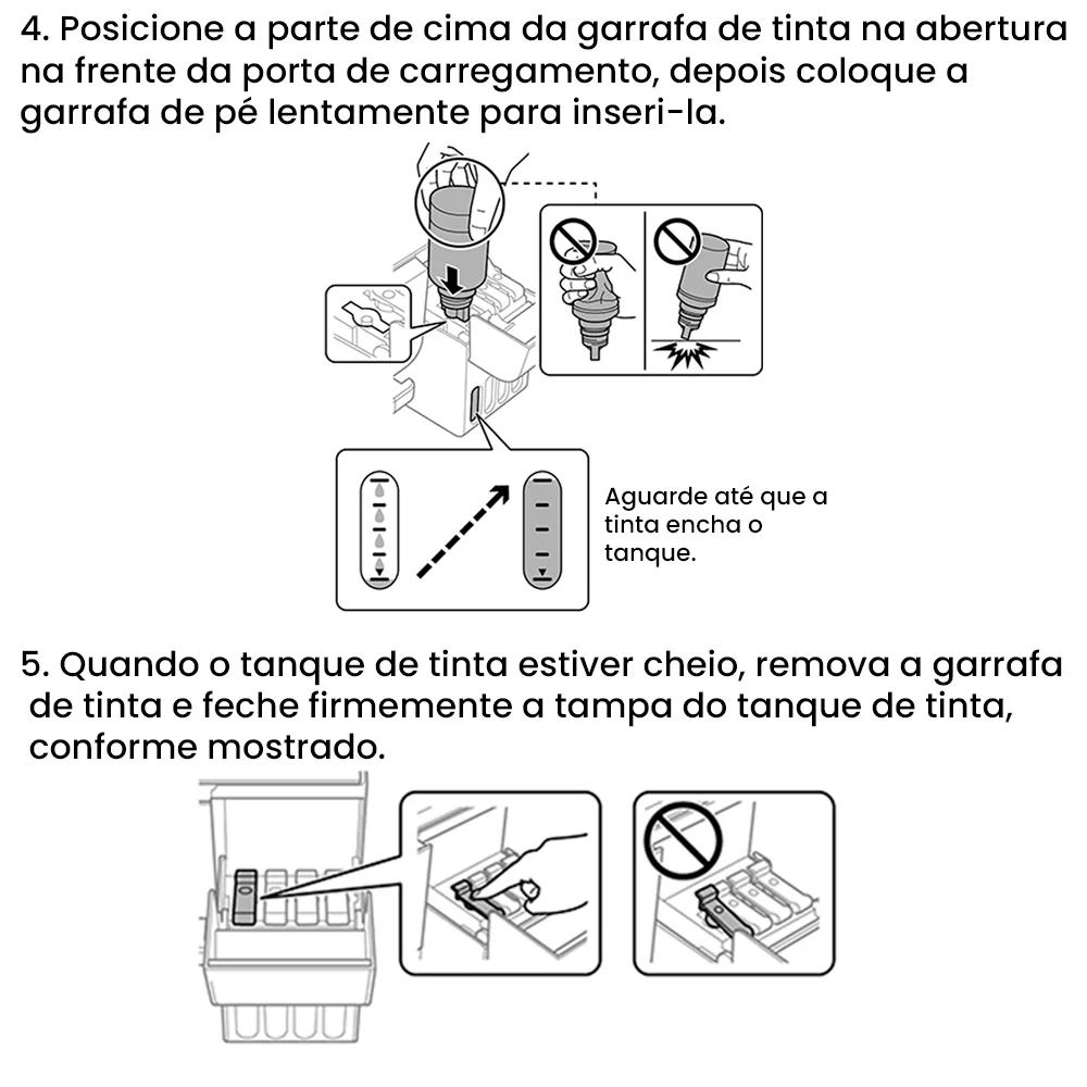 Kit 04 Tintas L6270 L4150 L4260 L6191 L6171 T504 Kit 04 Tintas L6270 L4150 L4260 L6191 L6171 T504
