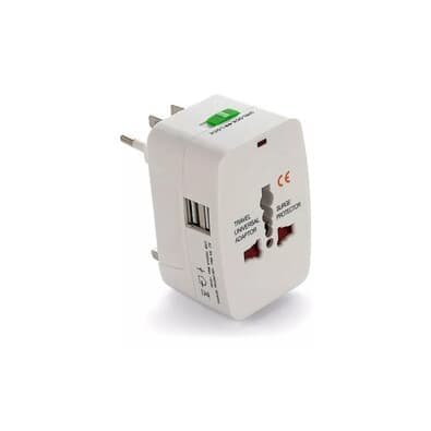 Adaptador De Tomada Universal Kapbom Ka-5398 Com 2 Usb