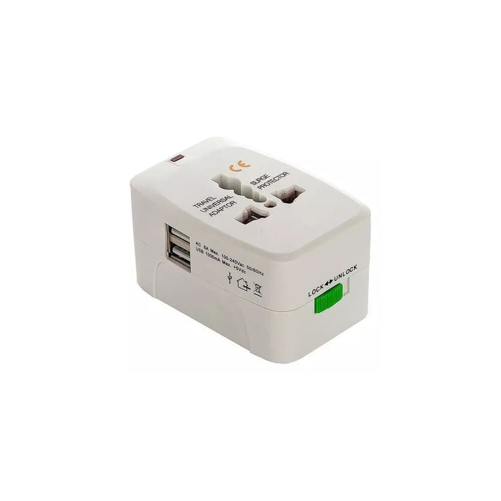 Imagem 3 de 5 do produto Adaptador De Tomada Universal Kapbom Ka-5398 Com 2 Usb
