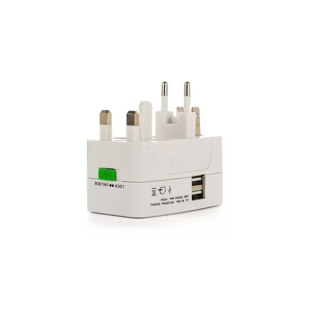 Imagem 5 de 5 do produto Adaptador De Tomada Universal Kapbom Ka-5398 Com 2 Usb