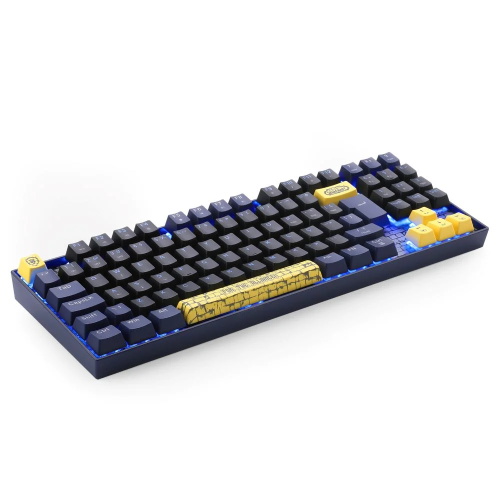 Imagem 5 de 5 do produto Teclado Redragon World Of Warcraft Aliança Preto E Azul Switch Blizzard LED Azul