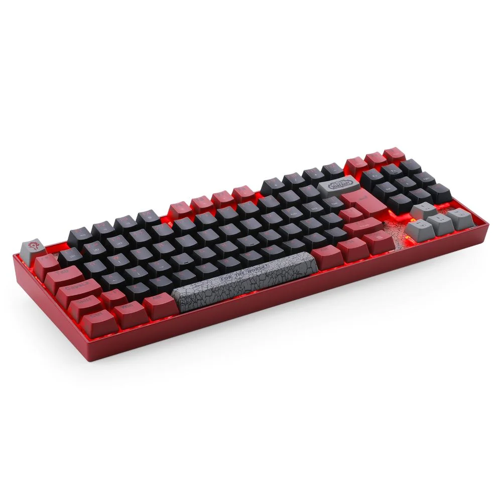 Imagem 5 de 5 do produto Teclado Redragon World Of Warcraft Horda Preto E Vermelho Switch Blizzard LED