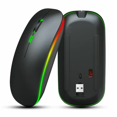 Mouse Sem Fio Wireless Recarregável Com LED Kapbom - Ka-618