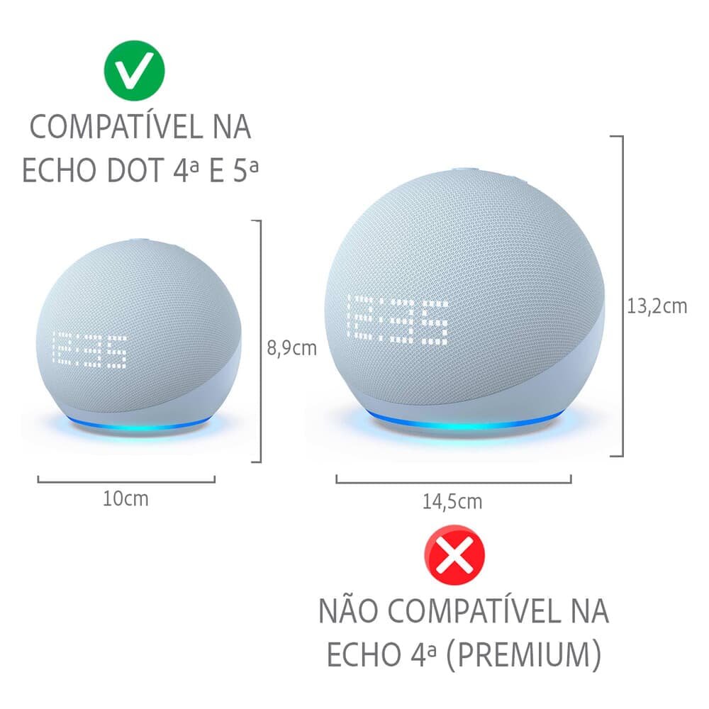 Imagem 3 de 4 do produto Suporte Alexa Echo Dot - Robert Notebook Amazon - Rosa Claro