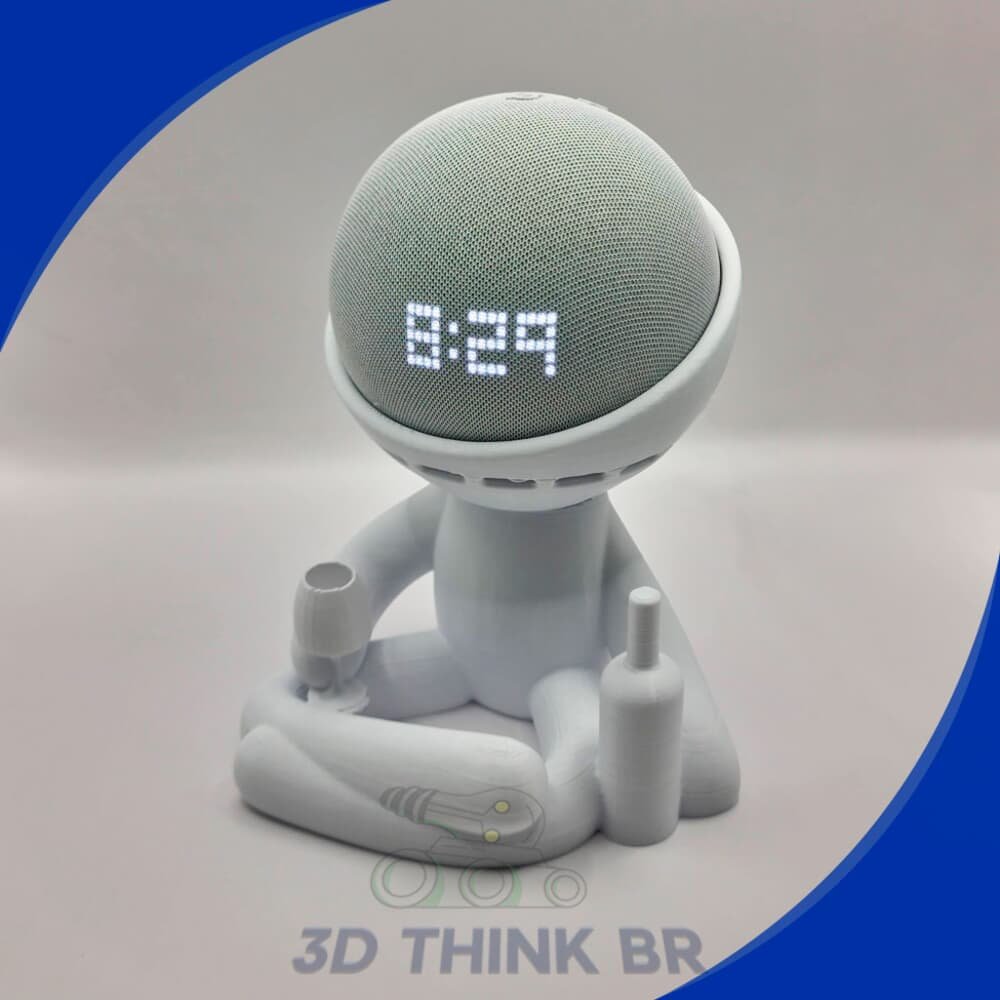 Imagem 2 de 2 do produto Suporte Alexa Echo Dot - Robert Vinho Amazon - Branco