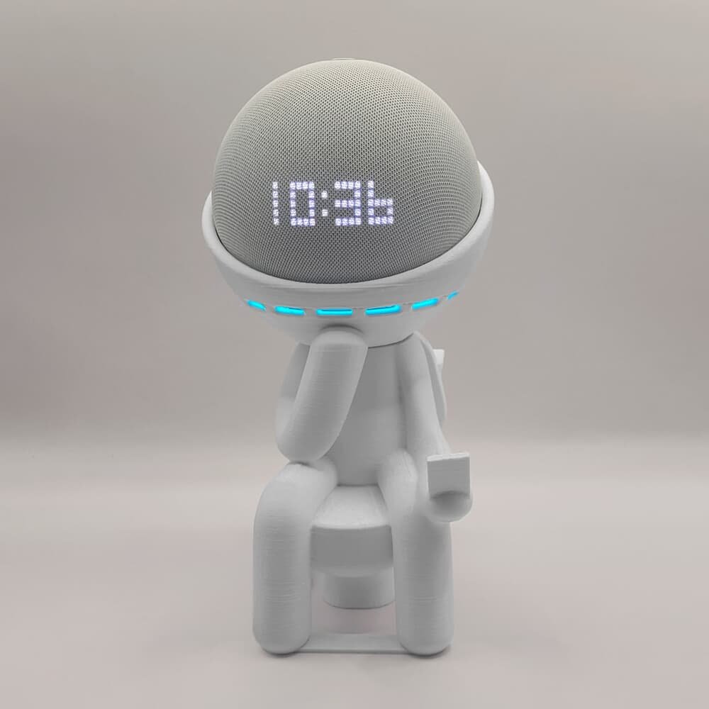 Imagem 3 de 3 do produto Suporte Alexa Echo Dot - Robert Banheiro Amazon - Cinza
