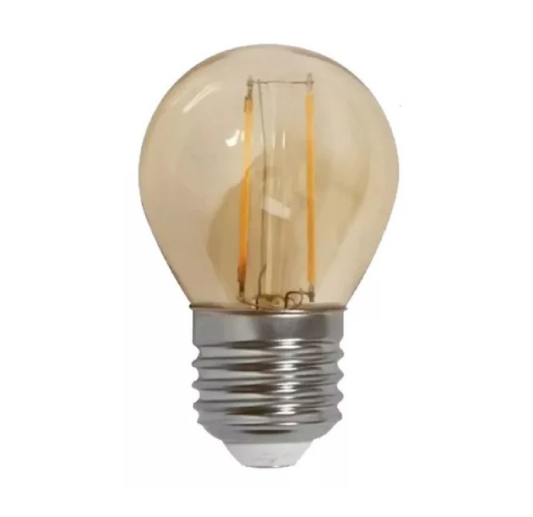 Lâmpada LED Filamento G45 4w Âmbar 2200k Retrô Vintage Decorativa Bivolt