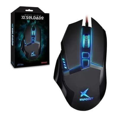 Mouse Gamer Usb Com LED RGB X-soldado Infokit Gm-601