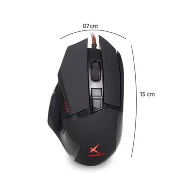 Mouse Gamer Usb Com LED RGB X-soldado Infokit Gm-601