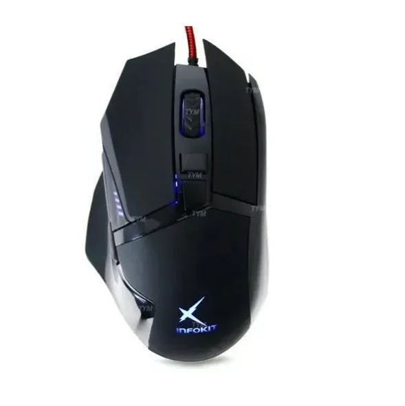 Imagem 4 de 4 do produto Mouse Gamer Usb Com LED RGB X-soldado Infokit Gm-601