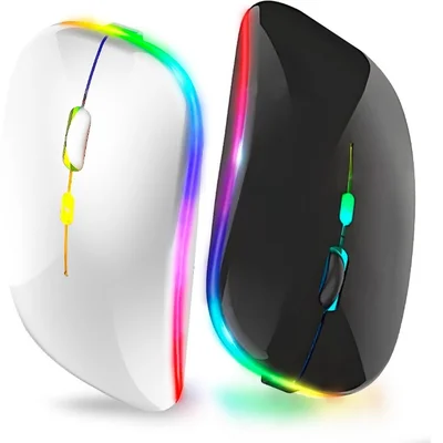 Mouse Sem Fio Recarregável Bateria Interna Slim 1600 Dpi