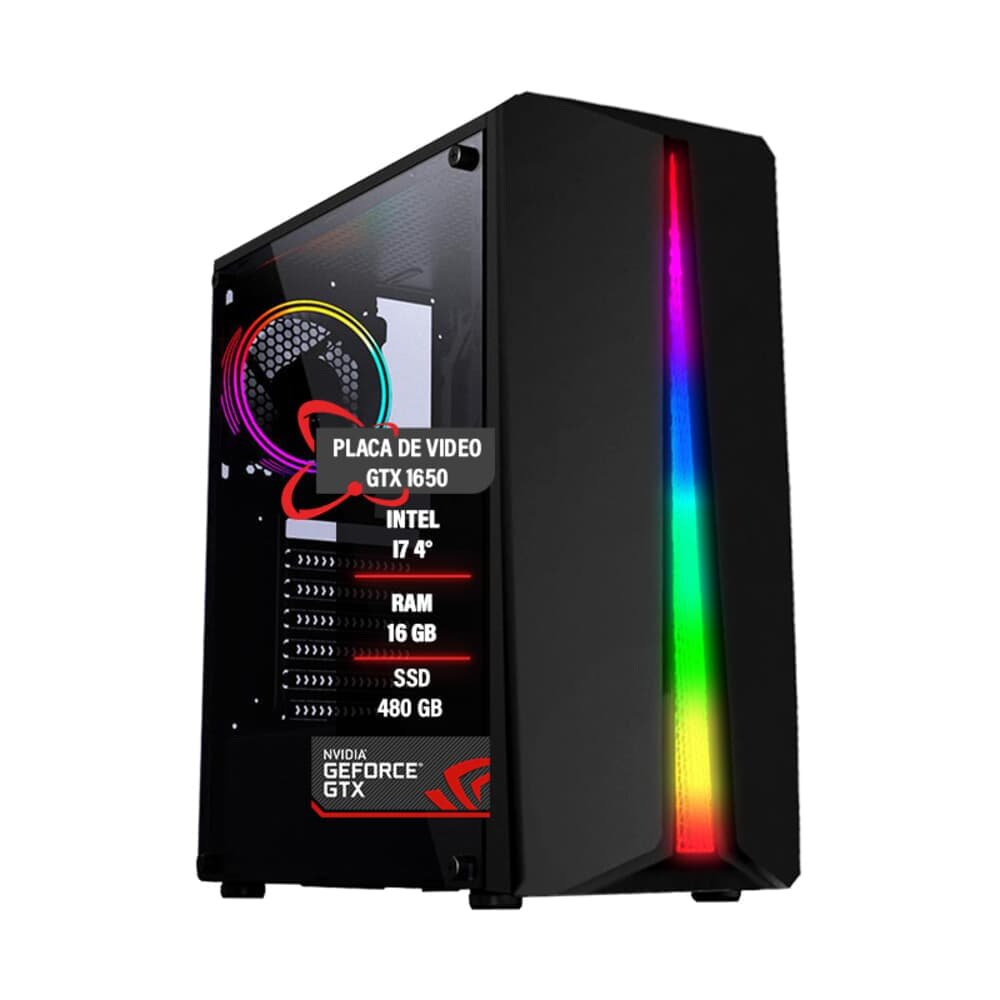 PC Gamer I7 4º Gtx1650 4gb 16gb Ram SSD 480GB