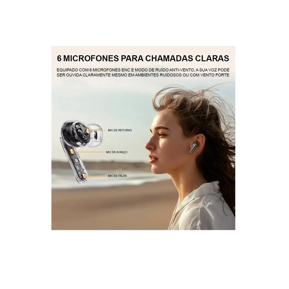 Imagem 2 de 5 do produto Fone Bluetooth Qcy Ht08 Melobuds Pro Anc 5.3 Com Conexão Multiponto - Gold