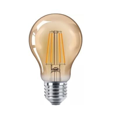Lâmpada De Filamento LED A60 4w Âmbar 2200k Bivolt Retrô