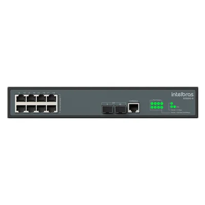 Switch Gerenciavel 8 Portas Giga + 2 Portas Sfp 1000 Base-x S 2310g-a - Intelbras