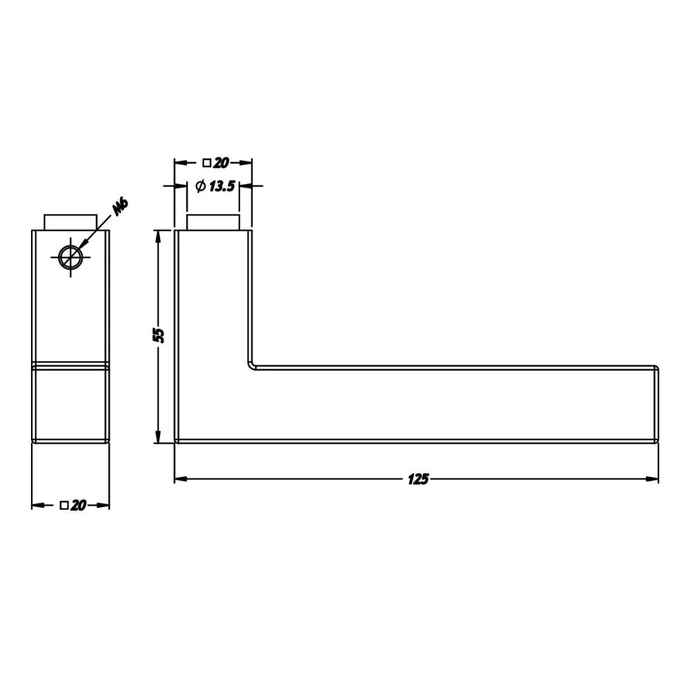 Imagem 4 de 5 do produto Fechadura Externa Inox Home Ix420 55mm Roseta Quadrada Rq2 Inox Polido Stam