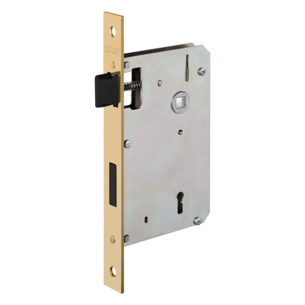Fechadura Design Lipe Interna 55mm Latão Polido Dourado Lockwell Fechadura Design Lipe Interna 55mm Latão Polido Dourado Lockwell