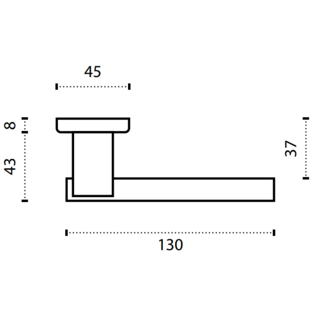 Imagem 4 de 5 do produto Fechadura Future Dudu Interna 55mm Cromada E Preta Lockwell