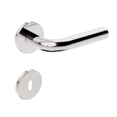 Fechadura Interna Inox Home Ix310 55mm Roseta Redonda Inox Polido Stam
