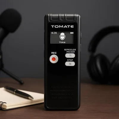 Gravador De Voz Digital 8GB Com Tela Lcd Tomate Mt-559