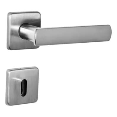 Fechadura Dama Interna Roseta Quadrada 40mm Escovado 4080901/40-zce Arouca
