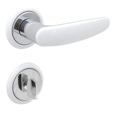 Fechadura Polo Banheiro Roseta Branca 55mm 509429/55 Zc/eb Arouca