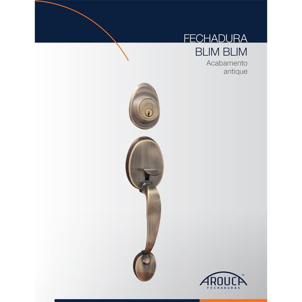 Fechadura Blim Blim Externa 650-zbt Antique Ouro Velho Arouca Fechadura Blim Blim Externa 650-zbt Antique Ouro Velho Arouca