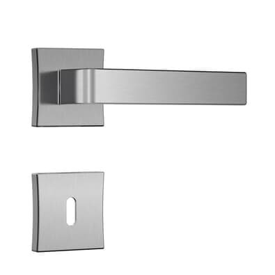 Fechadura Classic 3800 Interna Roseta Quadrada Cromo Escovado 55mm Stam