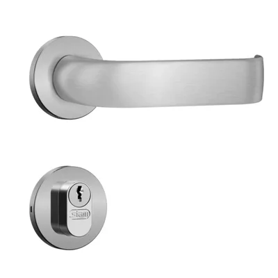 Fechadura Classic 3900 Externa Roseta Redonda Inox Escovado 55mm Stam