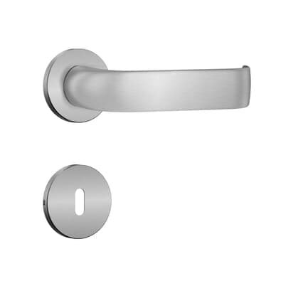 Fechadura Classic 3900 Interna Roseta Redonda Inox Escovado 55mm Stam