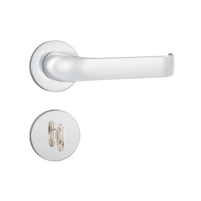 Fechadura Banheiro 823/37 Roseta Redonda Inox Cromado 40mm Stam