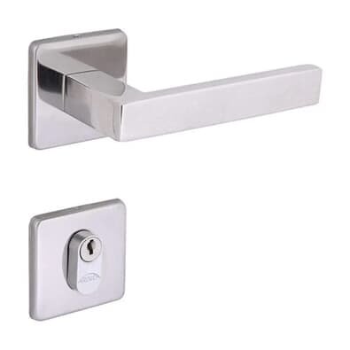 Fechadura Externa Quadratta 55mm Aço Inox Polido 1098900/55 Ip Arouca