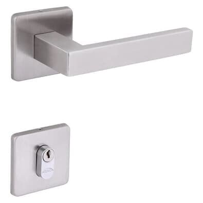 Fechadura Externa Quadratta 55mm Aço Inox Escovado 1098900/55 Ecoline Ie Arouca