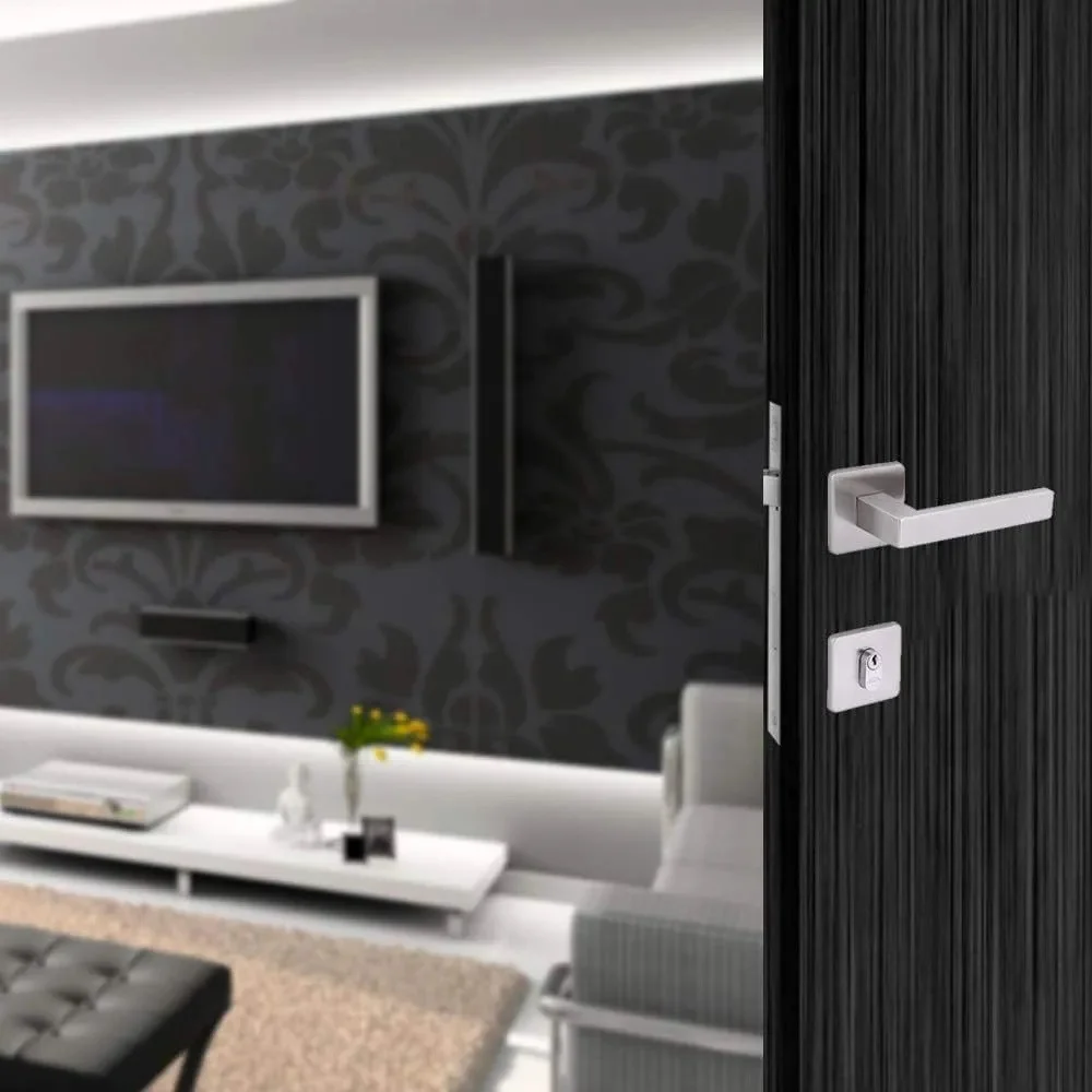 Imagem 5 de 5 do produto Fechadura Externa Quadratta 55mm Aço Inox Escovado 1098900/55 Ecoline Ie Arouca