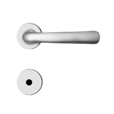 Fechadura Banheiro 5400 R66 Mz430 Design 40mm Roseta Cromo Acetinado Papaiz