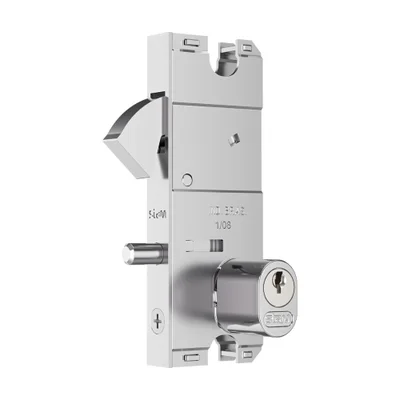 Fechadura 2003 Para Porta Vidro De Correr Bico Papagaio Cilindro Oval Cromado Stam