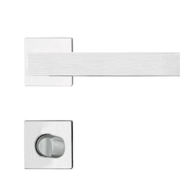 Fechadura Banheiro Aço Inox Mi610 St2 R245 55mm Roseta Escovada Linea Inoxvita Papaiz