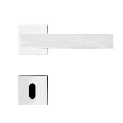 Fechadura Interna Aço Inox Mi610 St2 R244 55mm Roseta Escovada Linea Inoxvita Papaiz