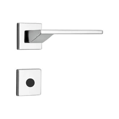 Fechadura Banheiro Mz440 St2 R205 55mm Roseta Cromado Squadro Design Papaiz
