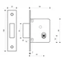 Fechadura Tetra Auxiliar Supertrava Quadrichave 35mm Inox 920 Lockwell