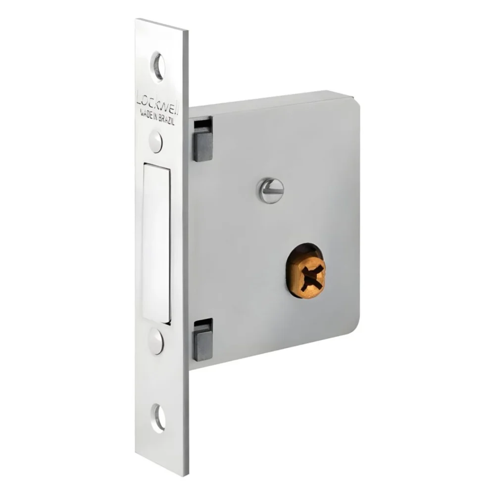 Fechadura Tetra Auxiliar Supertrava Quadrichave 35mm Inox 920 Lockwell