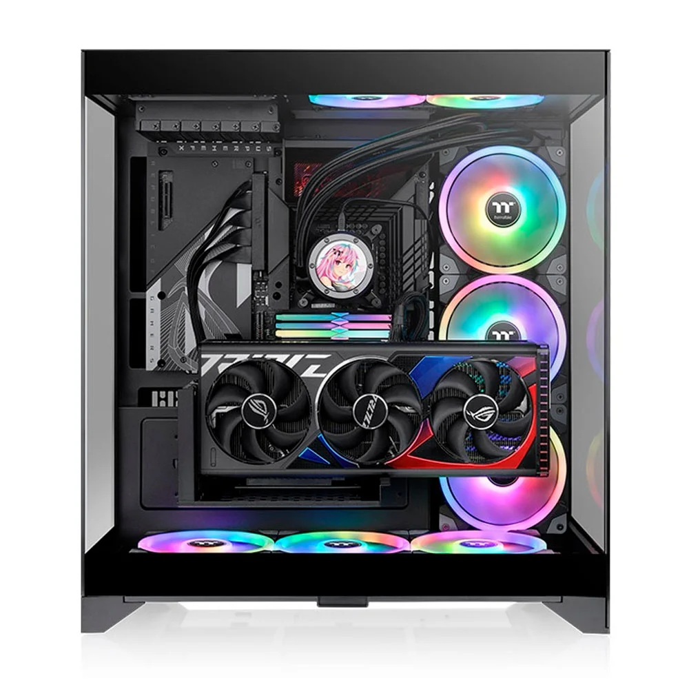 Imagem 2 de 5 do produto Gabinete Cte E550 Tg Preto Mid Tower Tt - Ca-1z8-00m1wn-00
